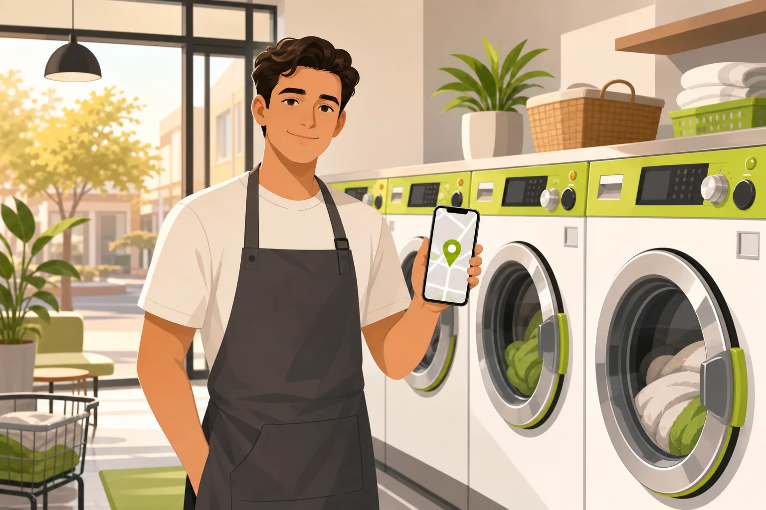 Illustration: Is Google Business Profile Enough for a Laundromat?