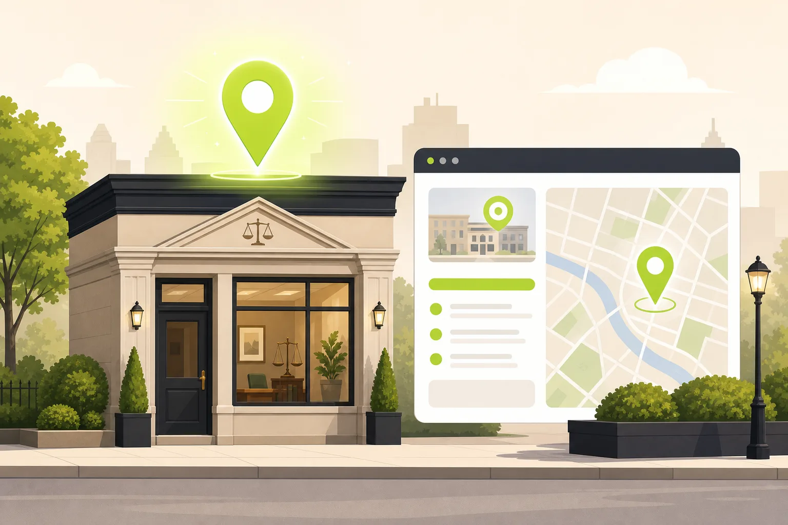 Illustration: Is Google Business Profile Enough for a Law Firm?