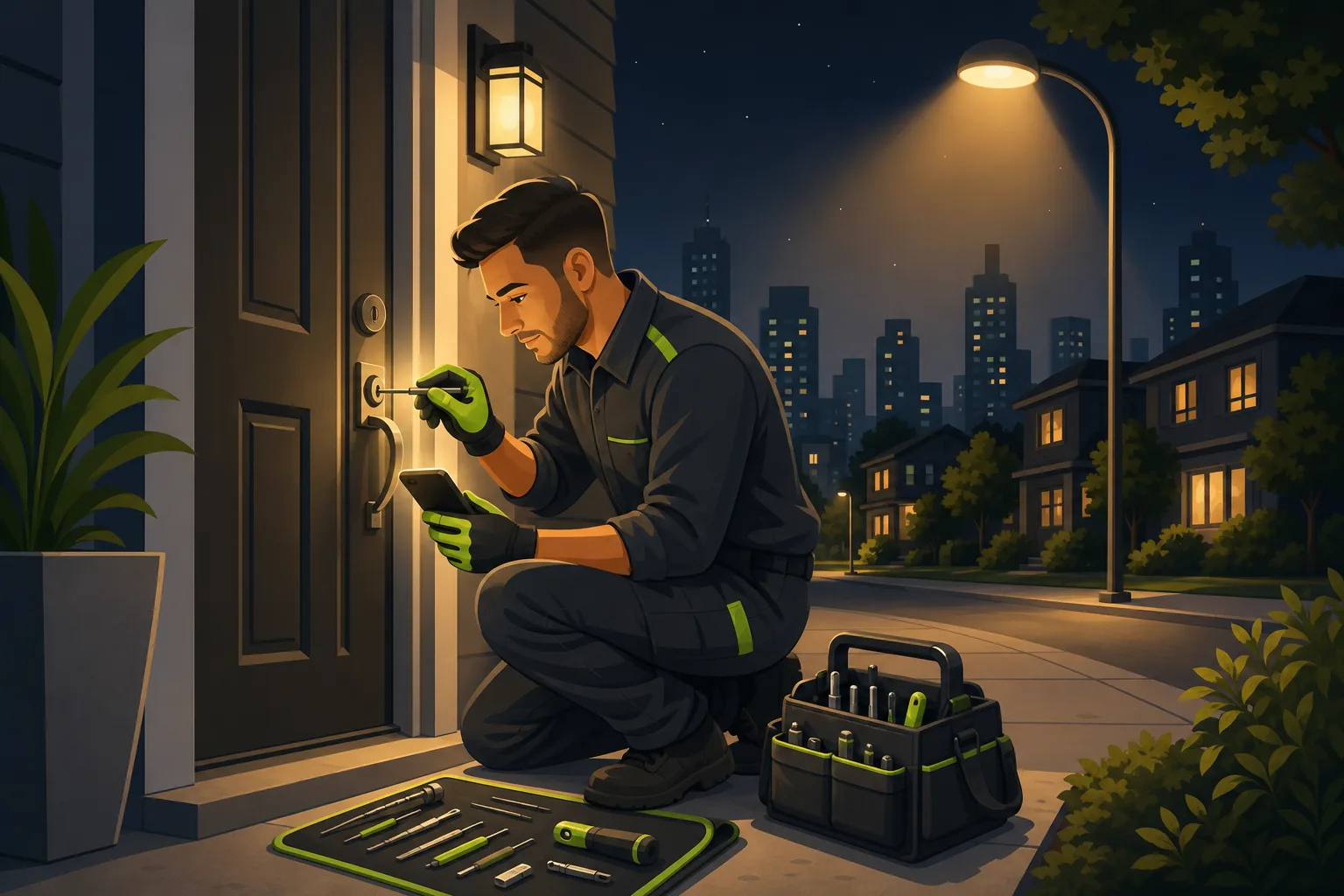 Illustration: What a Security Services Website Needs to Win Local Customers
