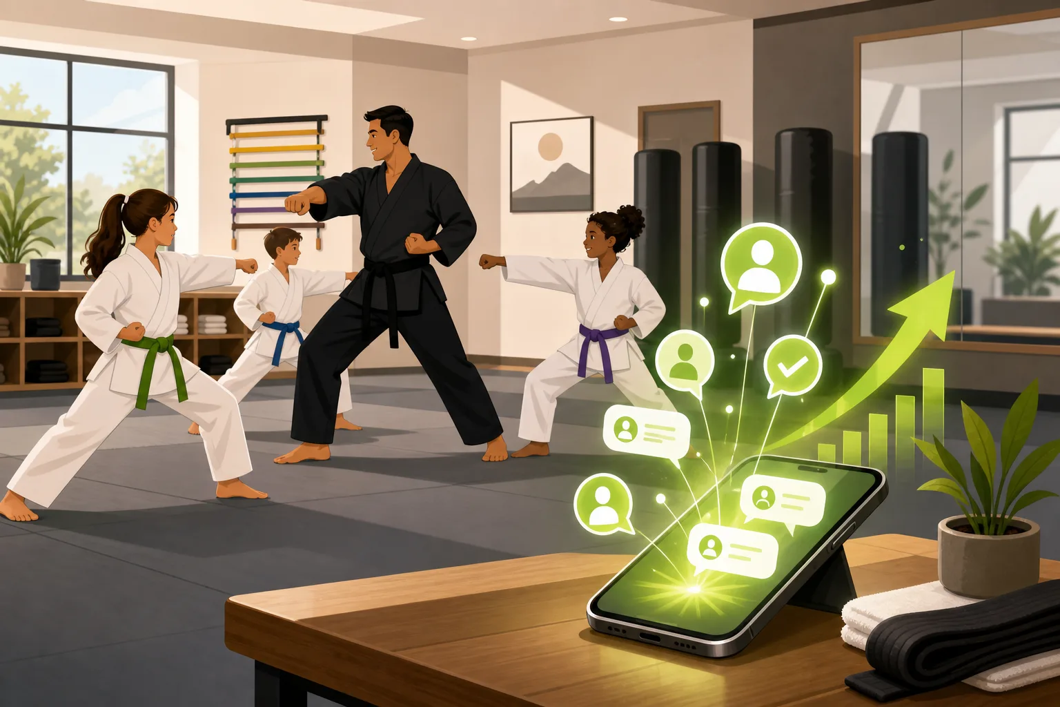 Illustration: Is a Website Worth It for a Martial Arts Studio?