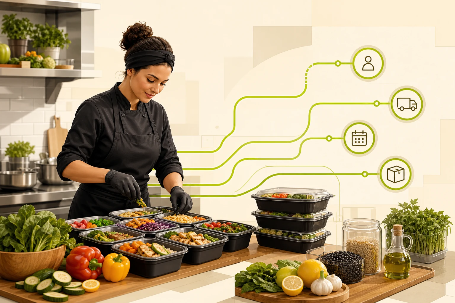 Illustration: What a Meal Prep Service Website Needs to Win Local Customers