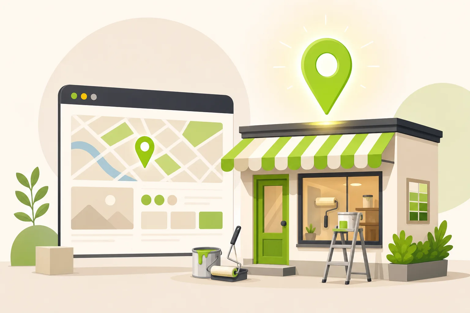 Illustration: Is Google Business Profile Enough for a Painter?