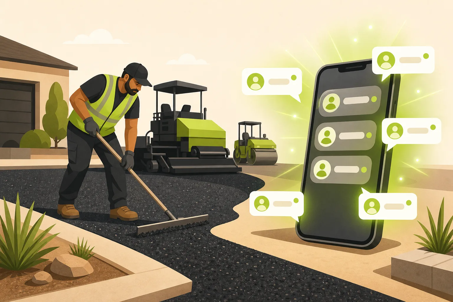 Illustration: Is a Website Worth It for a Paving Contractor?