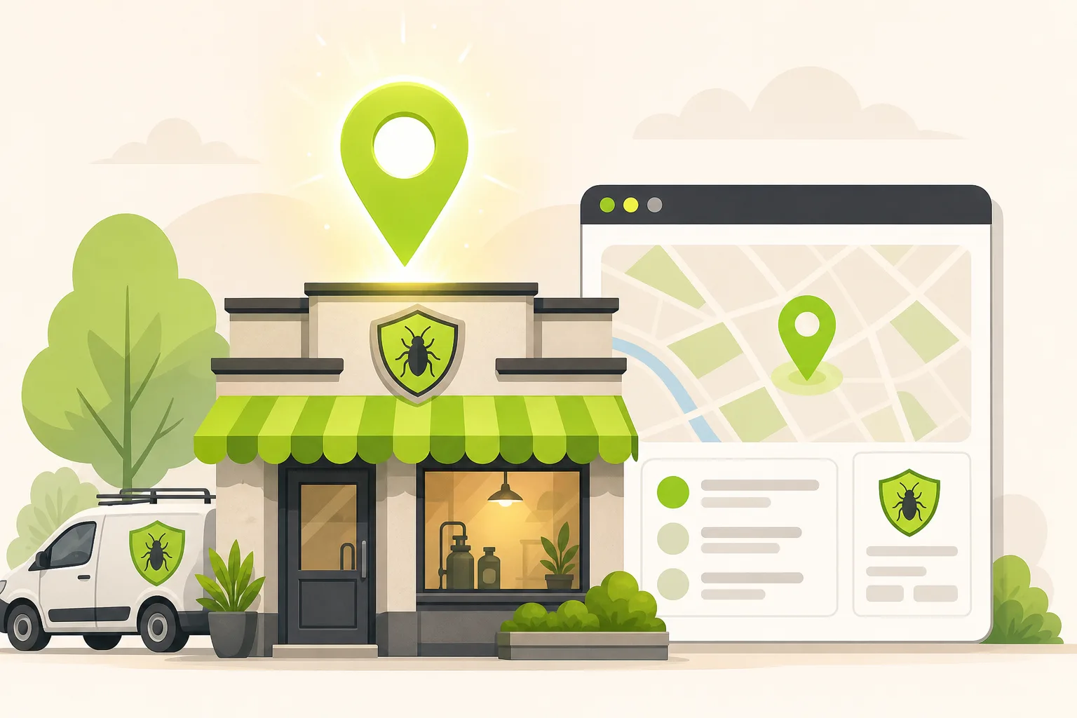 Illustration: Is Google Business Profile Enough for a Pest Control Company?