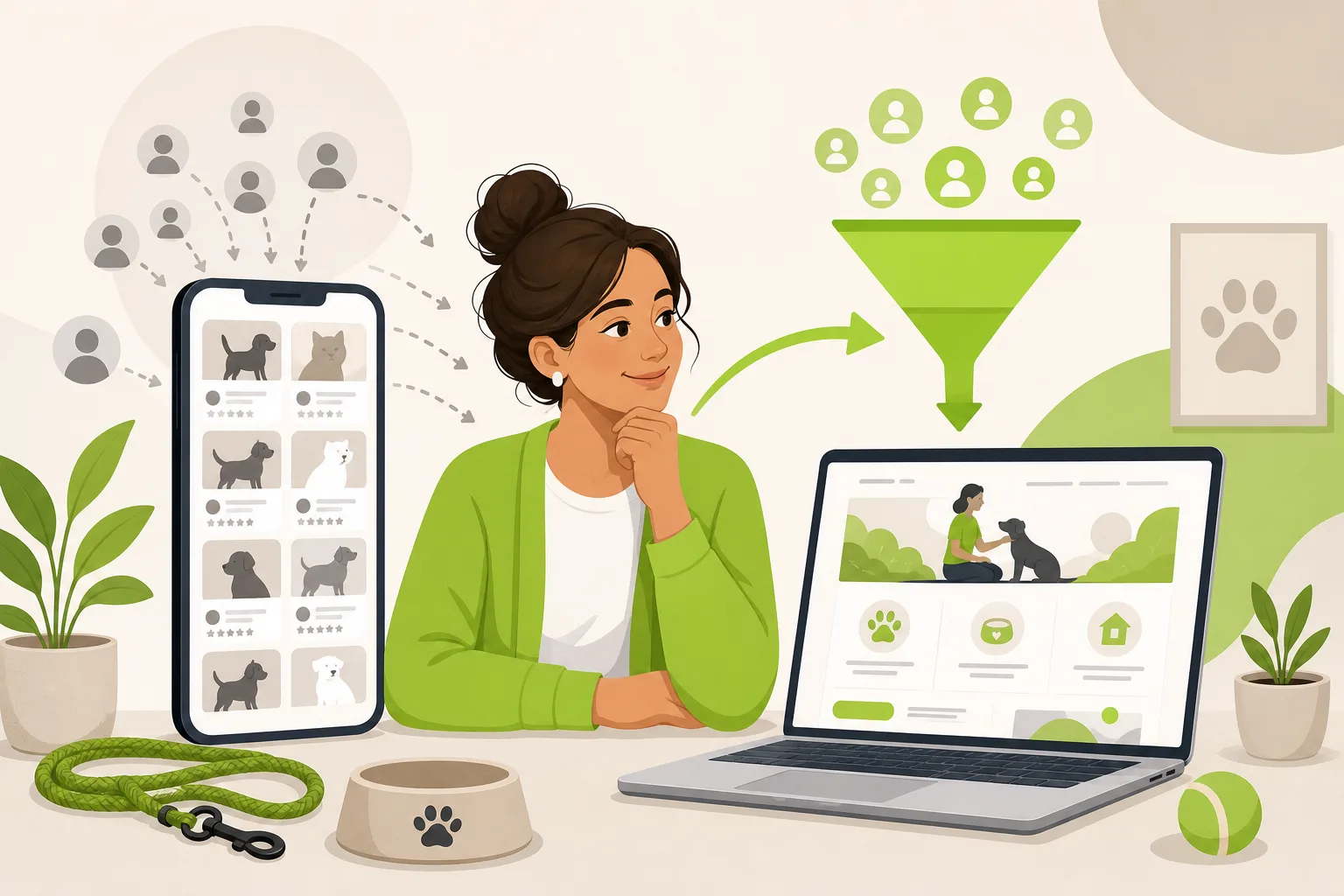 Illustration: Pet Sitter vs. Rover: The Math on Owning Your Pipeline