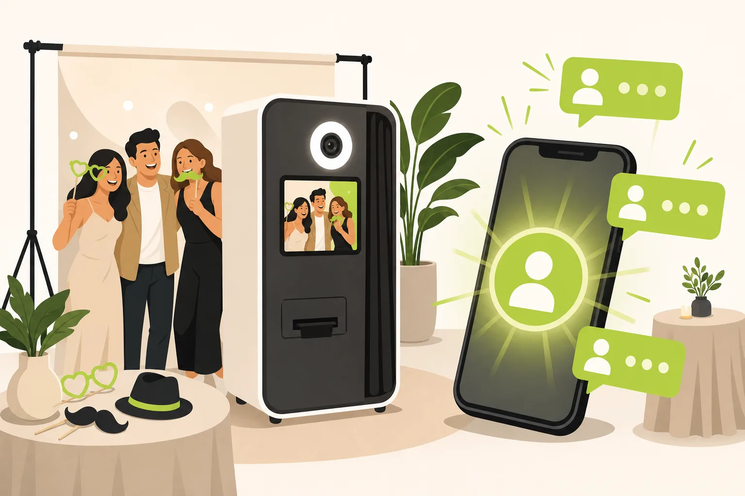 Illustration: Is a Website Worth It for a Photo Booth Rental Company?