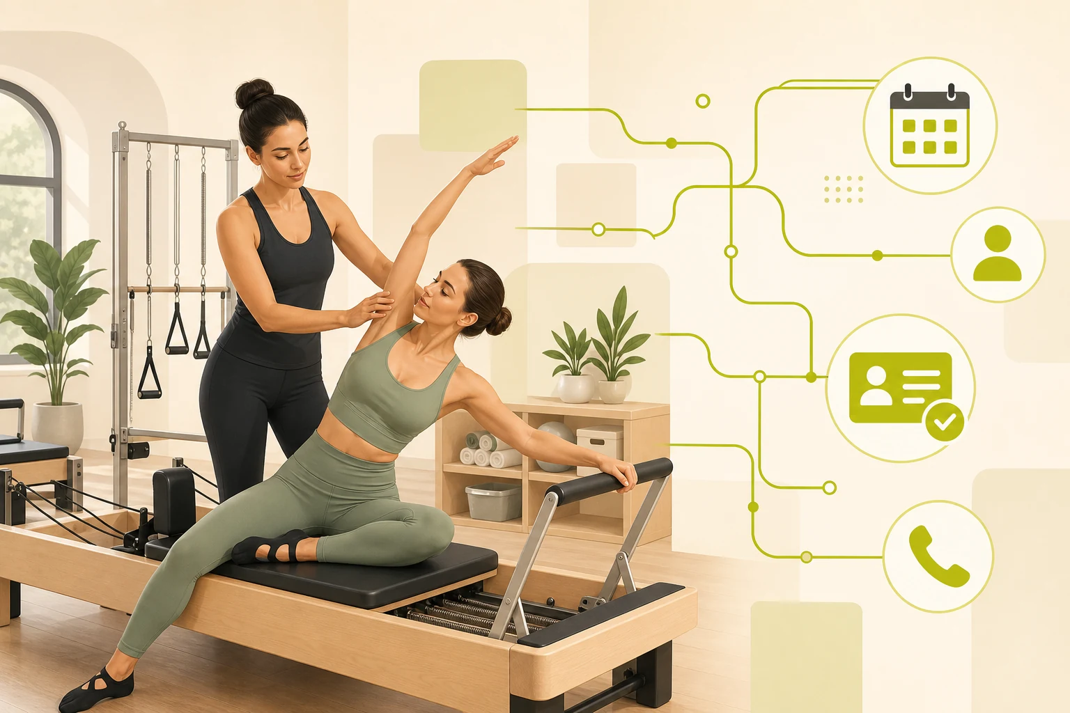 Illustration: What a Pilates Studio Website Needs to Win Local Customers