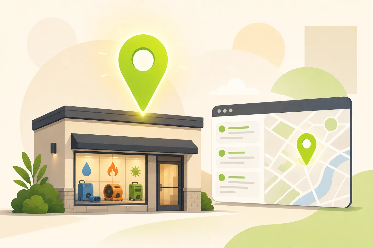 Illustration: Is Google Business Profile Enough for a Restoration Contractor?