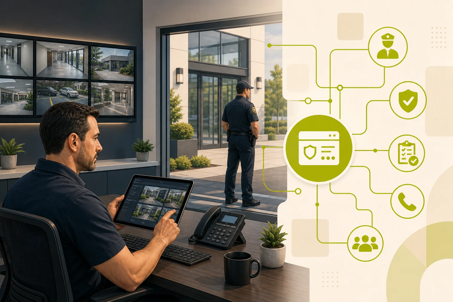 Illustration: What a Security Services Website Needs to Win Local Customers