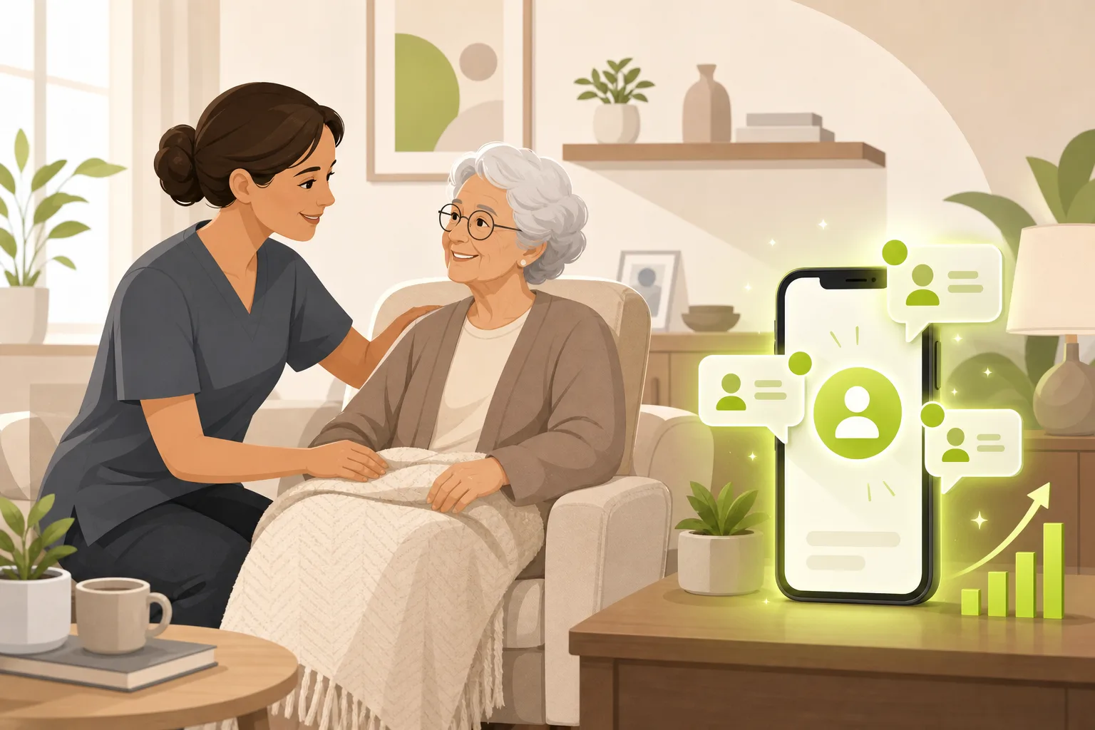 Illustration: Is a Website Worth It for a Senior Home Care Agency?
