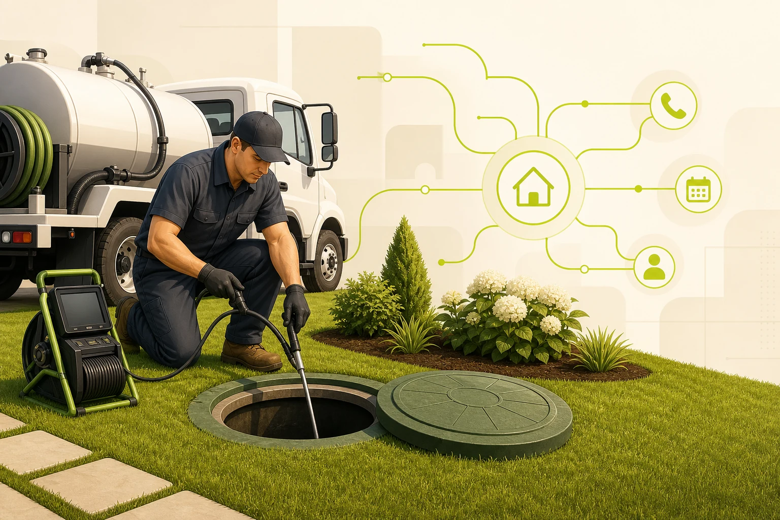 Illustration: What a Septic Services Website Needs to Win Local Customers