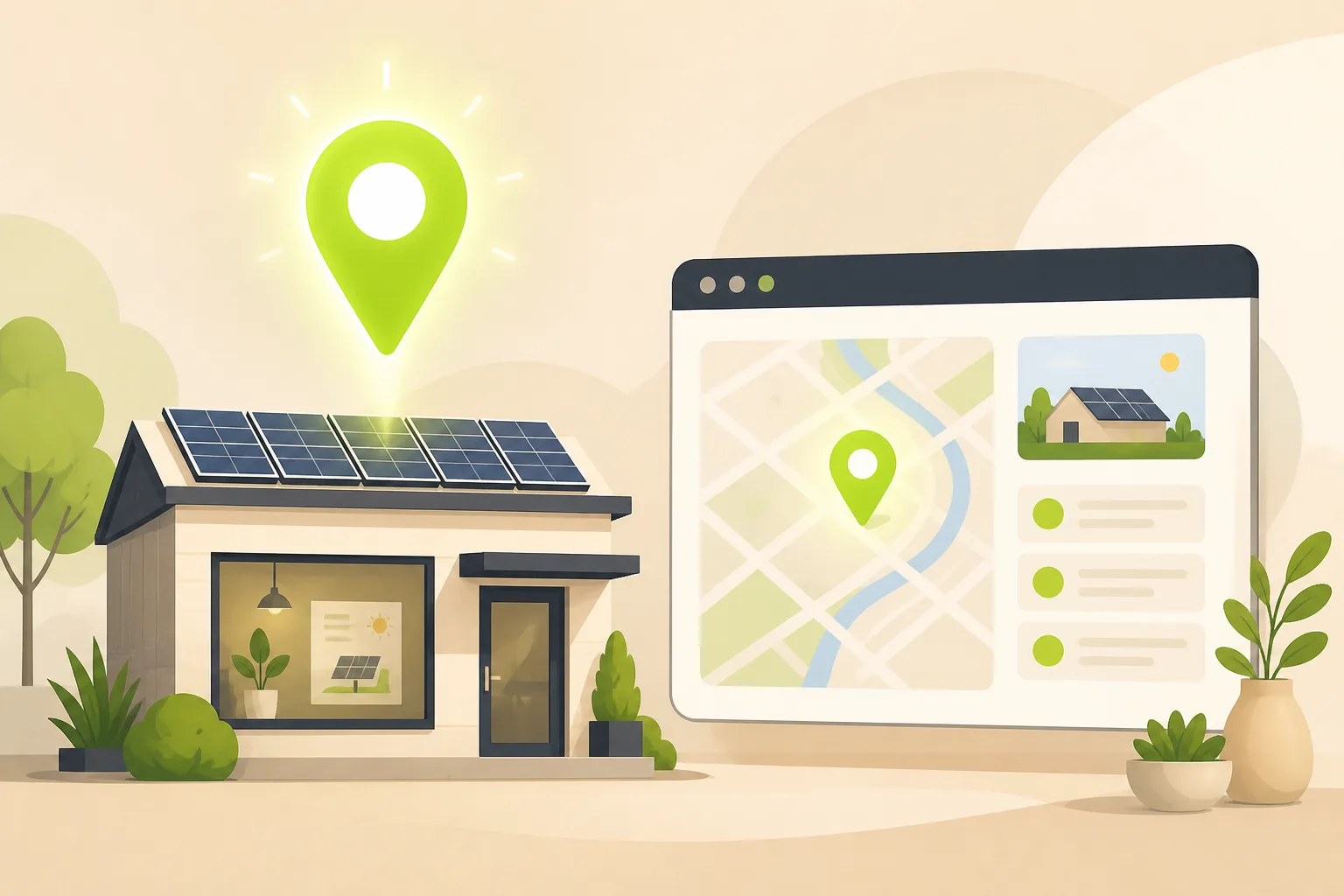 Illustration: Is Google Business Profile Enough for a Solar Installer?