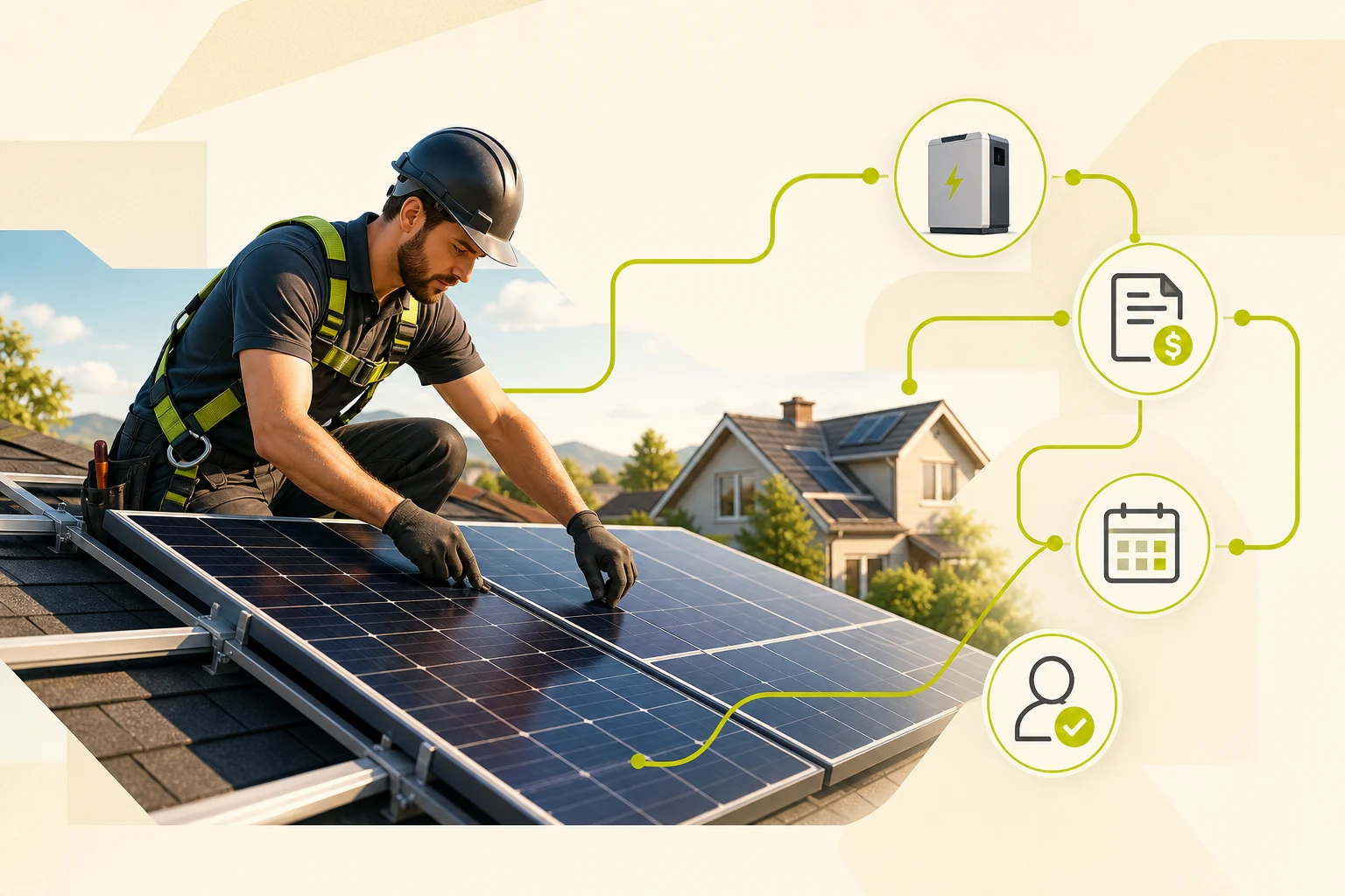 Illustration: What a Solar Installation Website Needs to Win Local Customers