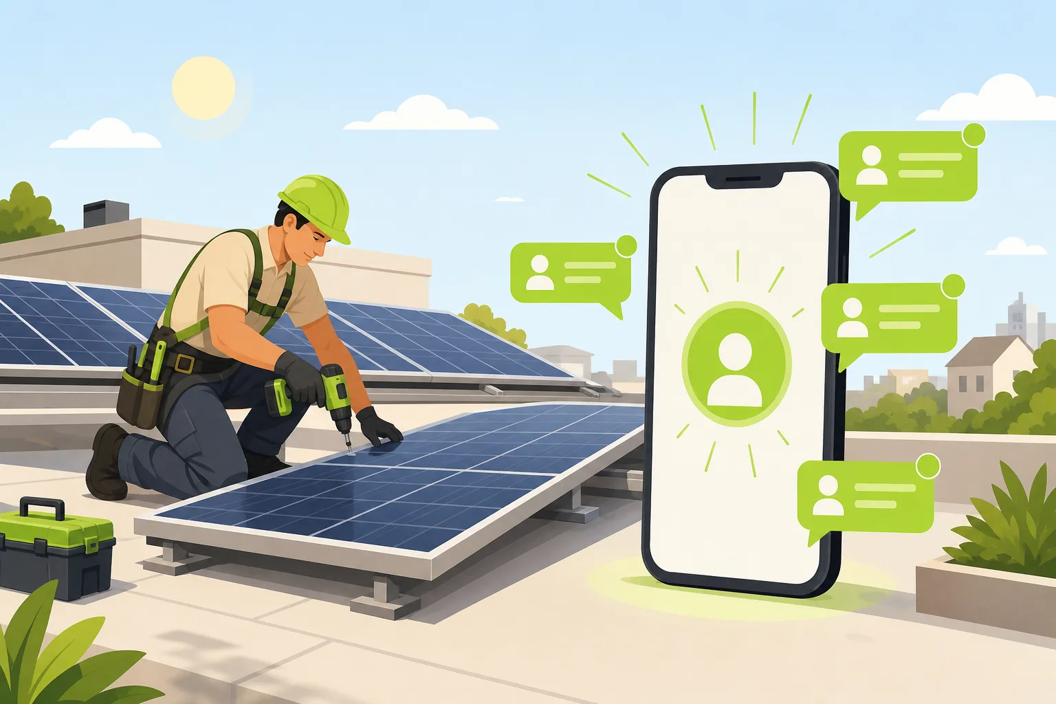 Illustration: Is a Website Worth It for a Solar Installer?
