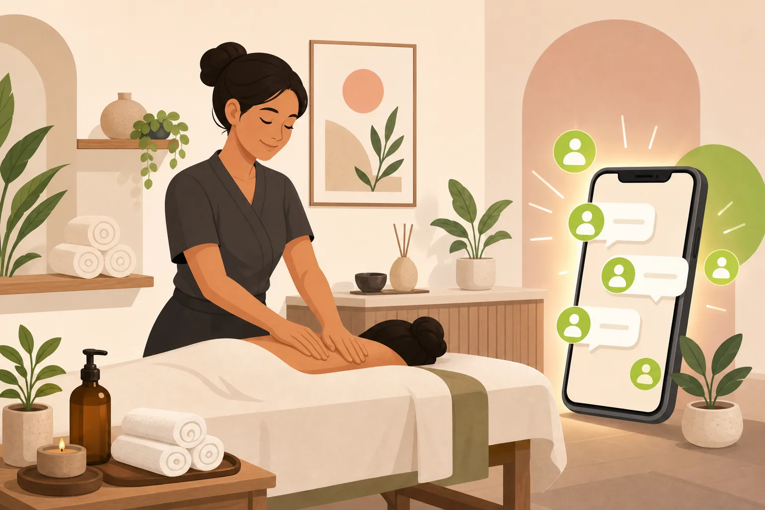 Illustration: Is a Website Worth It for a Massage Therapist or Spa?