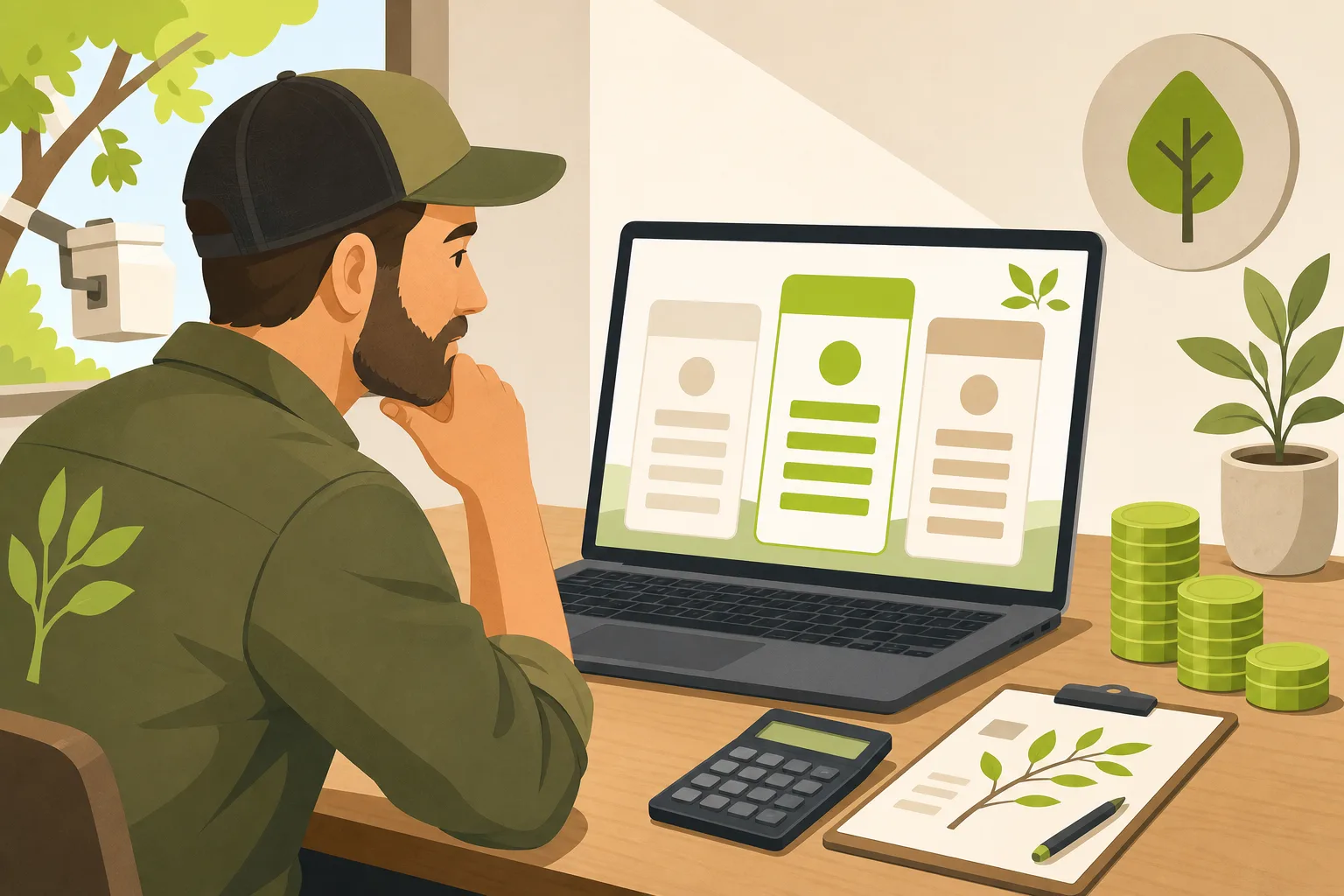 Illustration: How Much Does a Tree Service Website Cost?