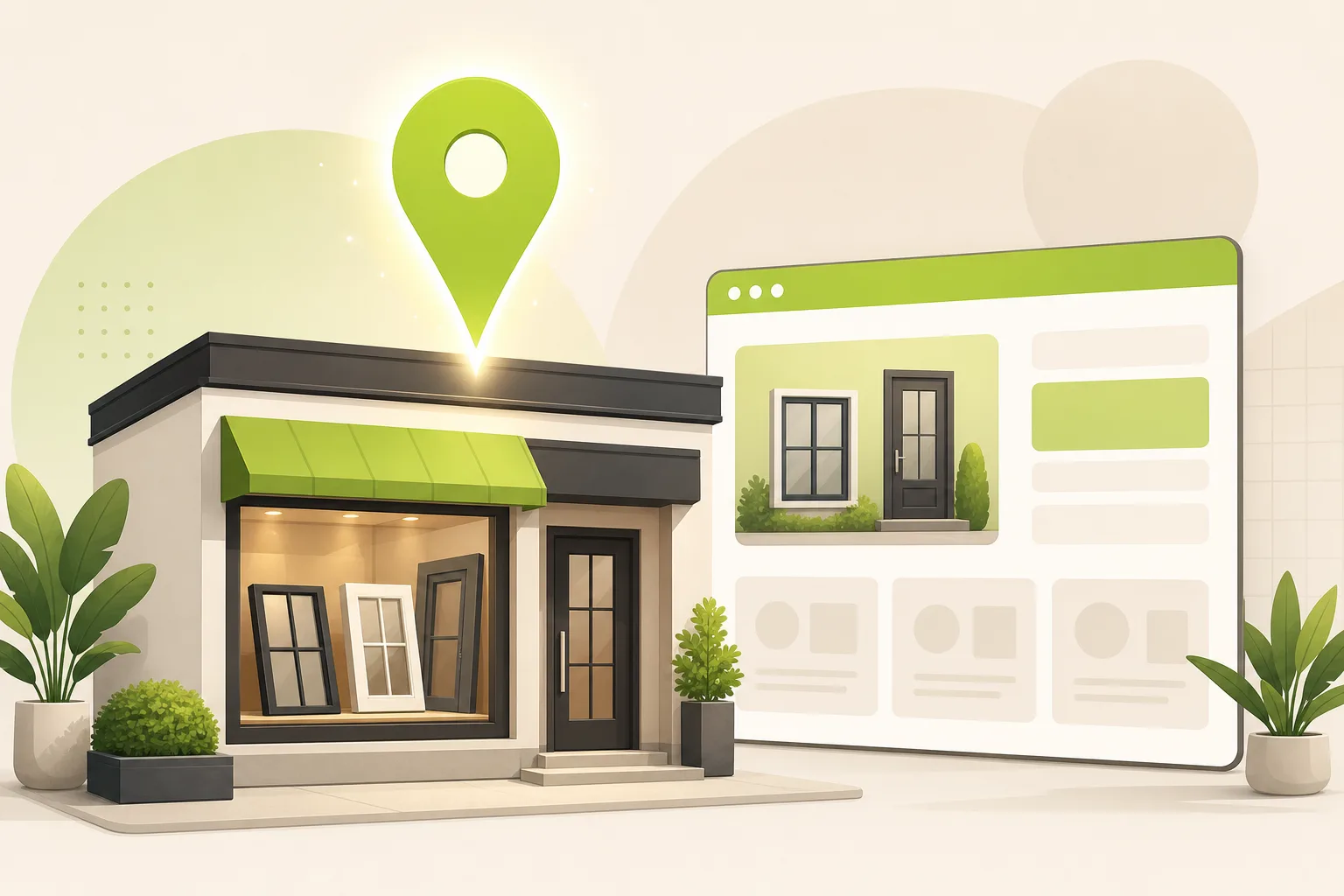 Illustration: Is Google Business Profile Enough for a Window and Door Installer?