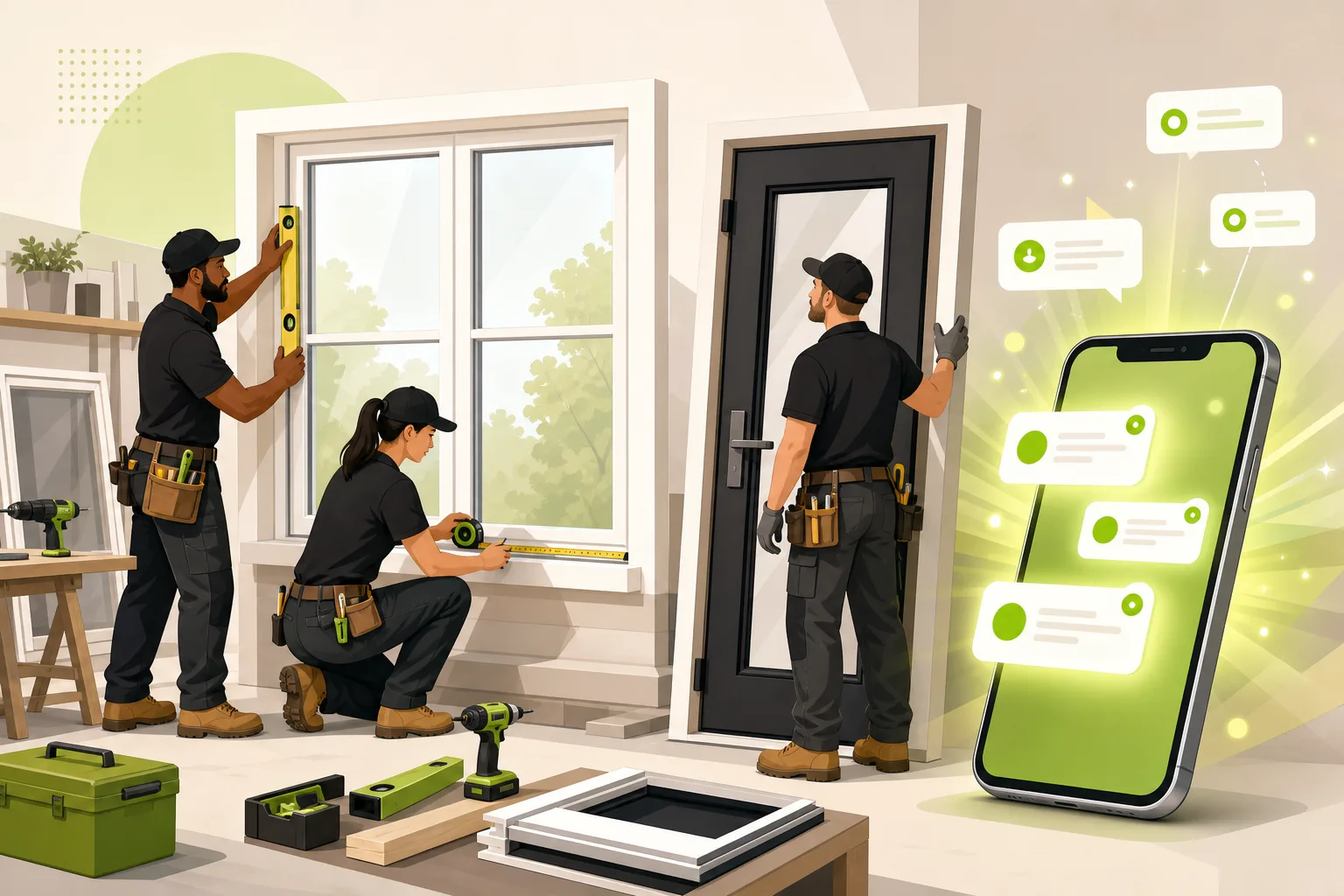 Illustration: Is a Website Worth It for a Window and Door Company?