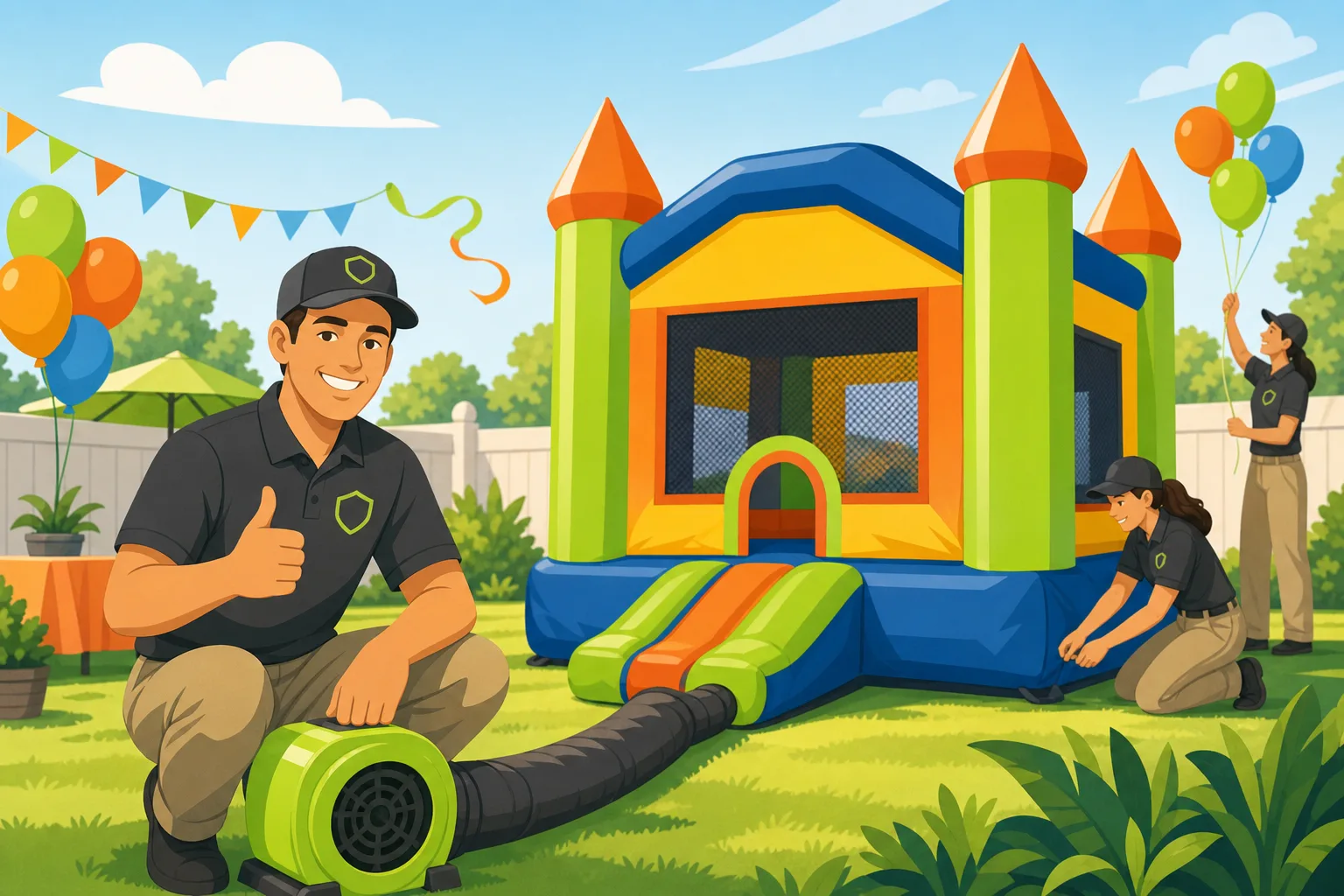 Illustration: Is Wix Good Enough for a Bounce House Rental Business?