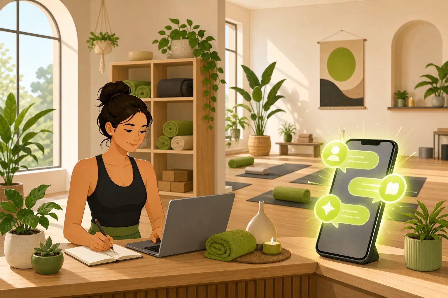 Illustration: Is a Website Worth It for a Yoga Studio?